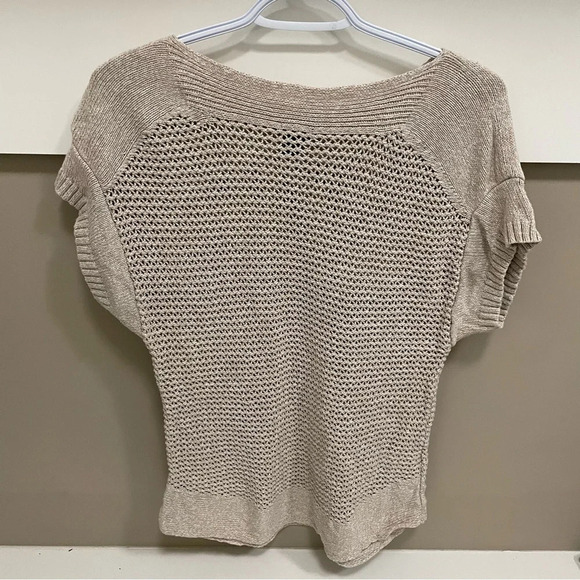 Eddie Bauer- Women’s  L Cotton Linen Blend Chunky Knit Pullover Sweater - Picture 7 of 8